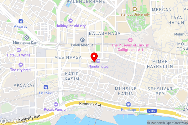 Ilkbal Deluxe Hotel &Spa Istanbul - Hotel Location Map