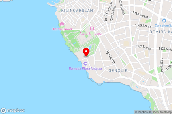 İn The Middle Hotel - Hotel Location Map