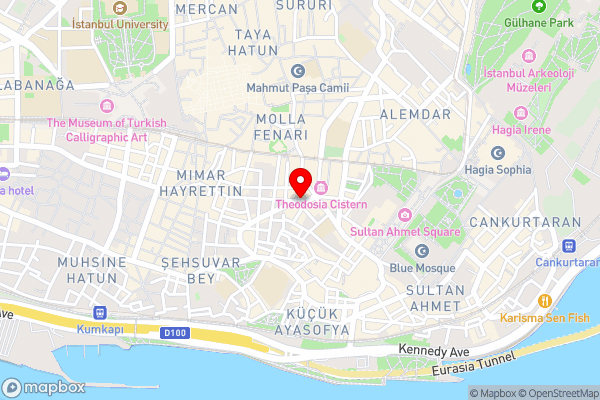 Innova Sultanahmet Istanbul - Hotel Location Map