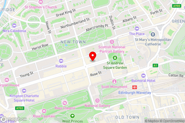 InterContinental Hotels - Edinburgh The George, an IHG Hotel - Hotel Location Map