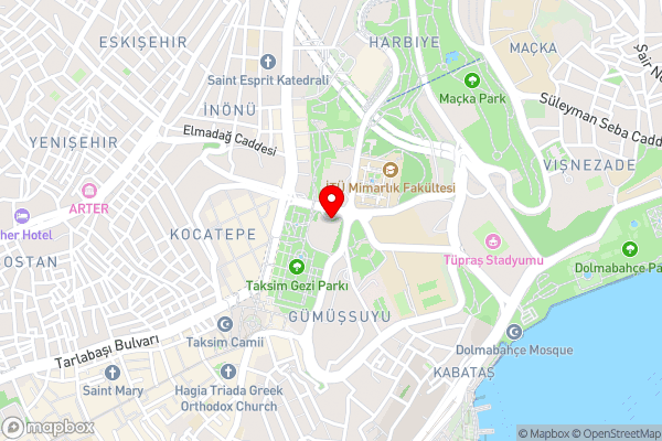 InterContinental Istanbul, an IHG Hotel - Hotel Location Map