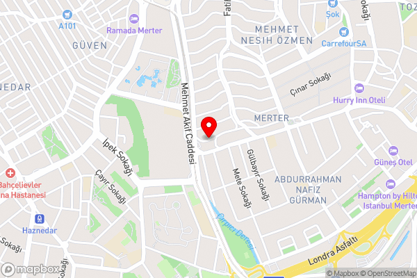 Interstellar Hotel Merter - Hotel Location Map