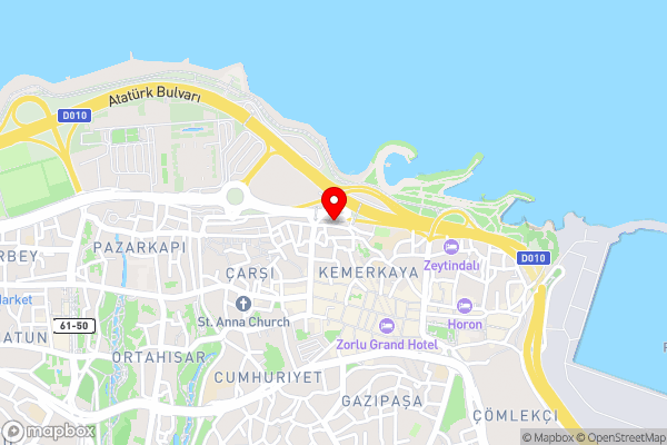 Invite Hotel Corner Trabzon - Hotel Location Map