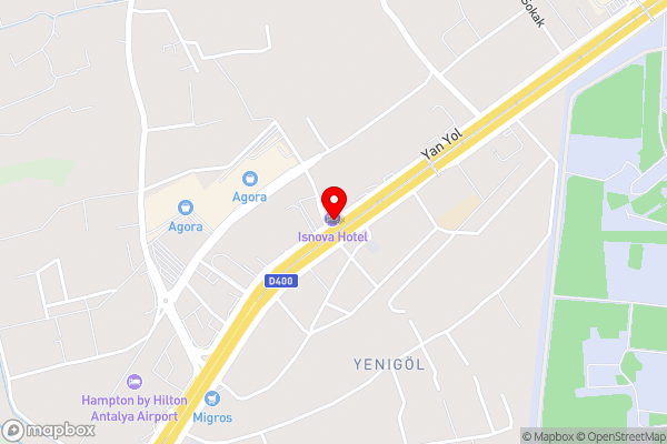 İSNOVA HOTEL - Hotel Location Map