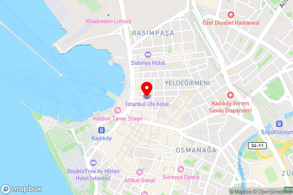 Istanbul Life Hotel - Hotel Location Map