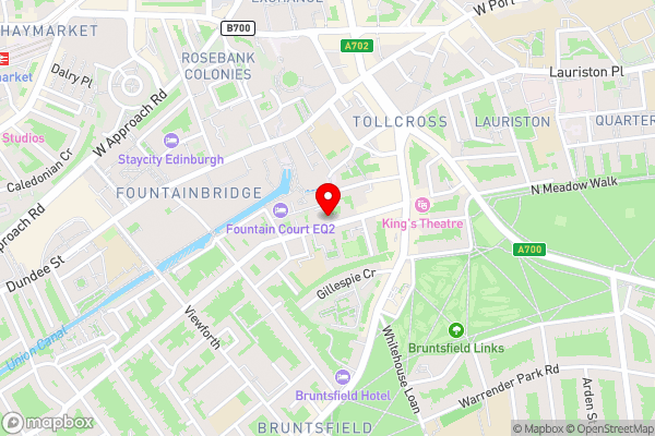 Ivy Braveheart Edinburg - Hotel Location Map