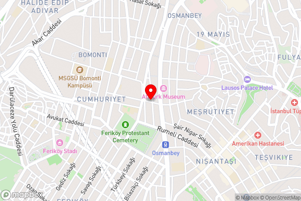 Jaff Hotels & Spa Nisantasi - Hotel Location Map