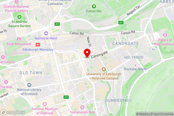 JOIVY Bright Royal Mile Apartment - Hotel Location Map