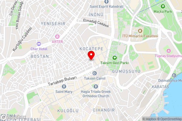 Joy Taksim - Hotel Location Map