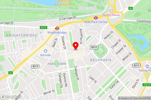 Jumeirah Lowndes Hotel - Hotel Location Map