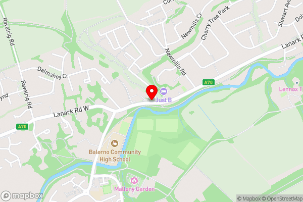 JustB Edinburgh - Hotel Location Map