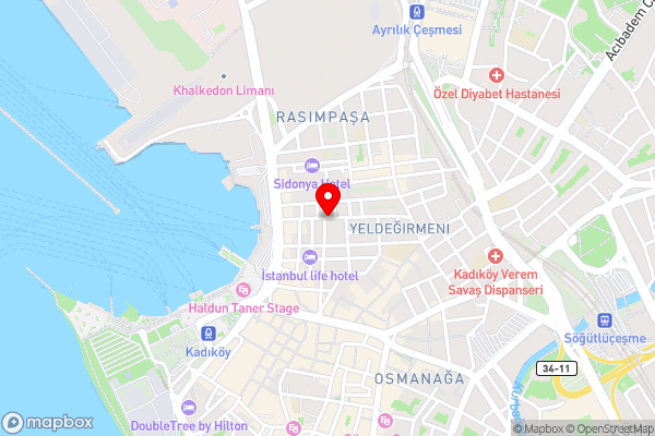 Kadikoy Kervansaray Hotel - Hotel Location Map