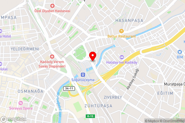 Kadikoy Park Suites - Hotel Location Map
