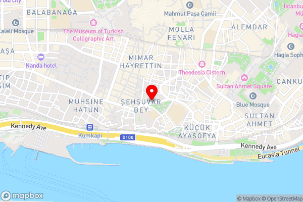 Kadirga Studios - Hotel Location Map