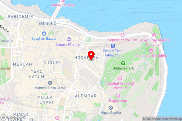 Kafkas Hotel Istanbul - Hotel Location Map