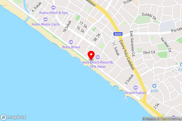 KAILA BEACH HOTEL All Inclusive - Hotel Location Map