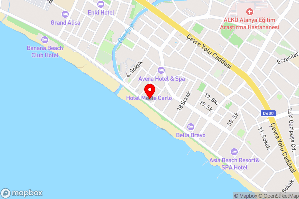 Kaila Krizantem Hotel - Hotel Location Map