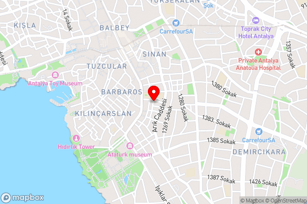 Kaleiçi muhteşem konum harika geniş ev - Hotel Location Map