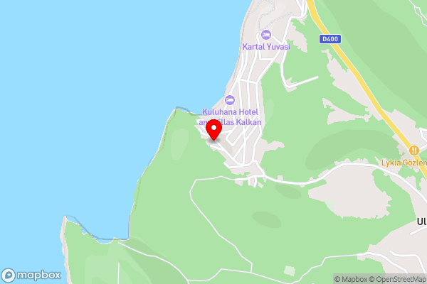 Kalkan Kışla da Deniz e Yakın Tatil Villası - Hotel Location Map