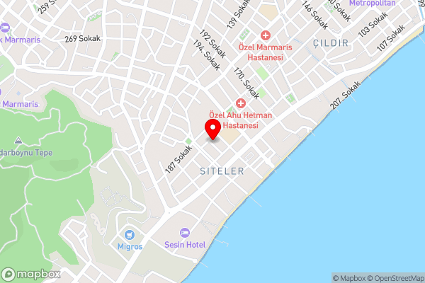 KAMELYA APART HOTEL - Hotel Location Map