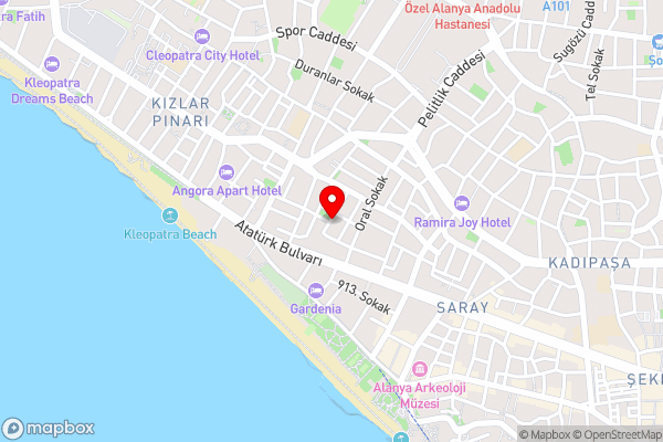 Kandelor Hotel - Hotel Location Map