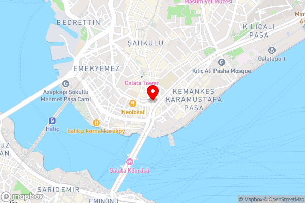 Karakoy Aparts Hotel - Special Category - Hotel Location Map
