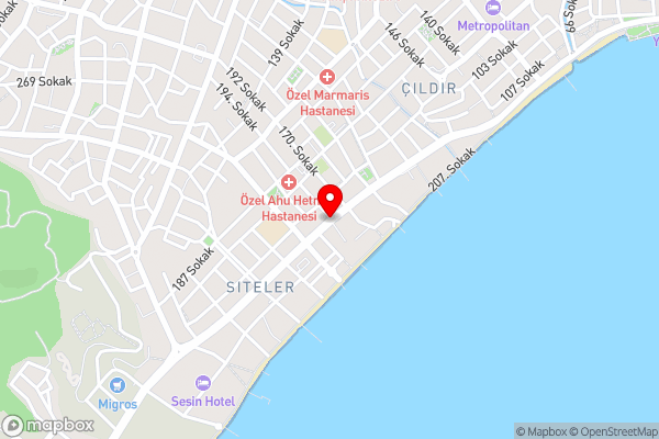 KARATAŞ APART HOTEL - Hotel Location Map
