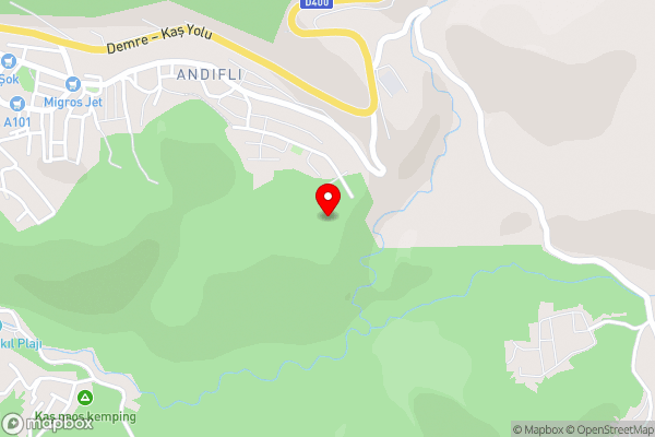 Kaş Konak Bungalows - Hotel Location Map