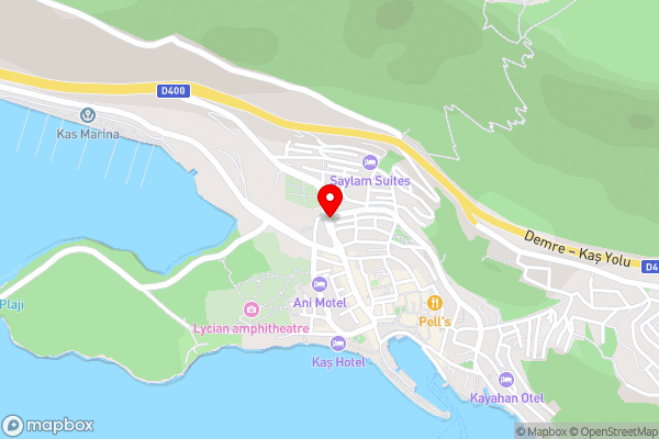 Kaş Merkezde Konforlu Apart-3 The Rush-3 - Hotel Location Map