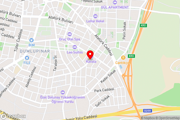 Kavala Hotel - Hotel Location Map