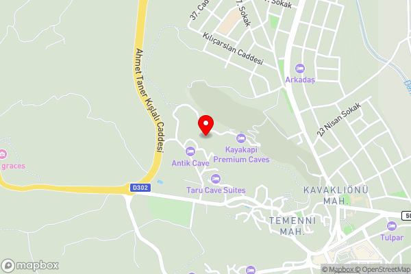 Kayakapi Premium Caves Cappadocia - Hotel Location Map