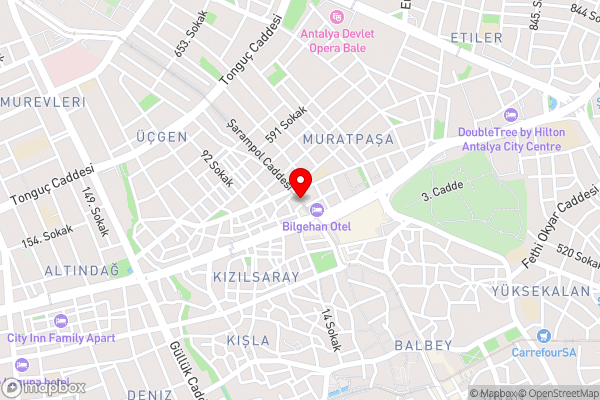 Kayalar Hotel - Hotel Location Map