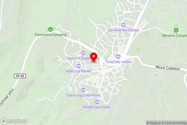 Kayra Cave Suites - Hotel Location Map