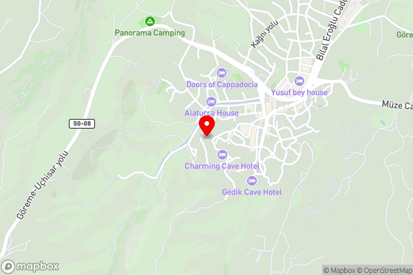 Kelebek Special Cave Hotel & Spa - Hotel Location Map