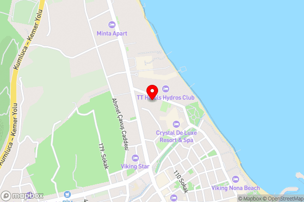 Kemer Dream Hotel - Hotel Location Map