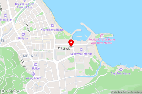 Kemer Hotel - Hotel Location Map