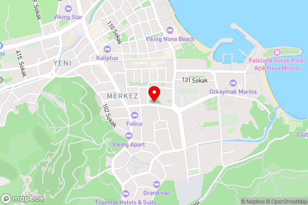 Kemer Manastır Hotel - Hotel Location Map