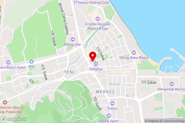 Kemer Martı Suit - Hotel Location Map