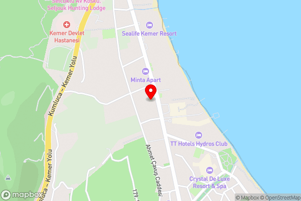 Kemer Merkezde Konsept Daire - Hotel Location Map
