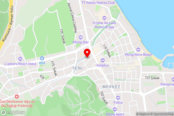Kemer Pansiyon - Hotel Location Map