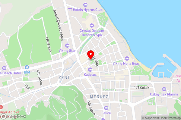 Kemer Park Hotel - Hotel Location Map