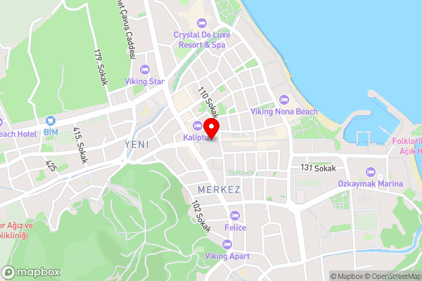 Kemer Port Hotel - Hotel Location Map