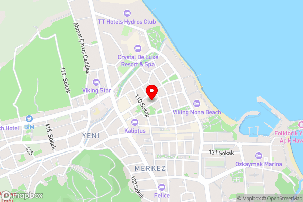 KEMER STAR HOTEL - Hotel Location Map