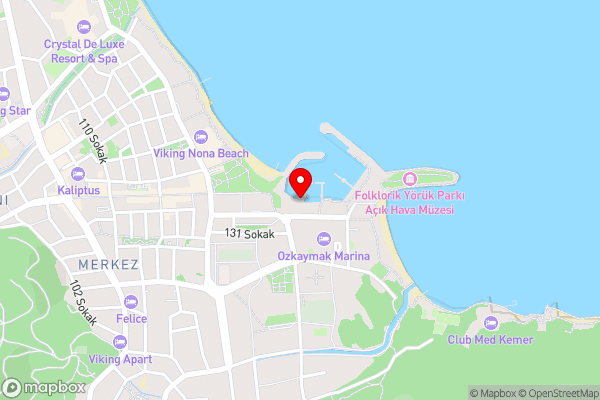 KEMER TEKNESİ - Hotel Location Map