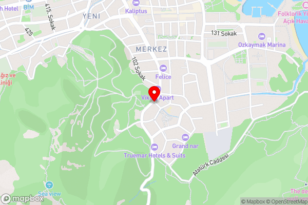 Kemerkent - Hotel Location Map