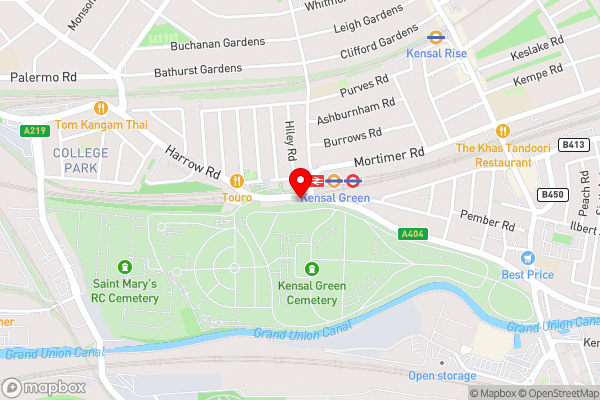 Kensal Green Backpackers - Hotel Location Map