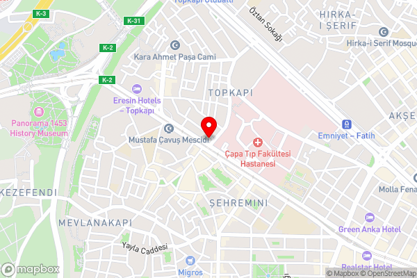 Kensington Hotel İstanbul - Hotel Location Map