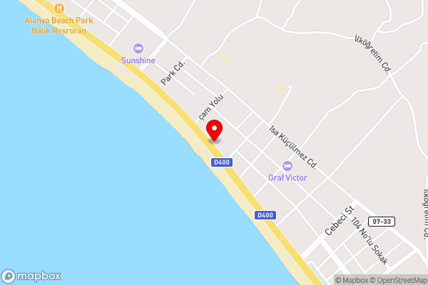 Kestel Colors - Hotel Location Map