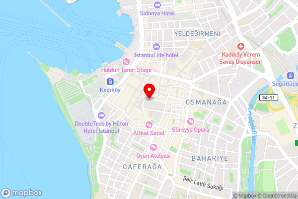 Khalkedon Hotel Istanbul - Hotel Location Map