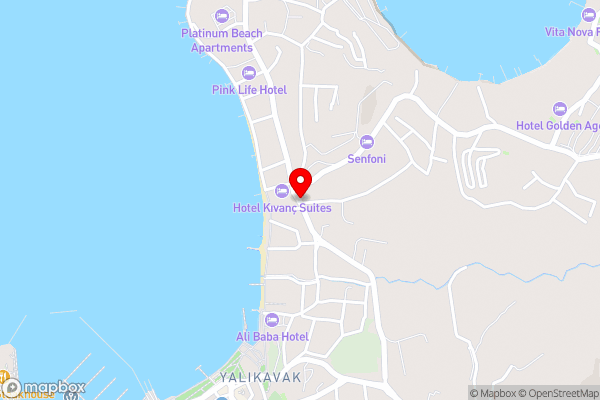 Kıvanç Suites Hotel - Hotel Location Map